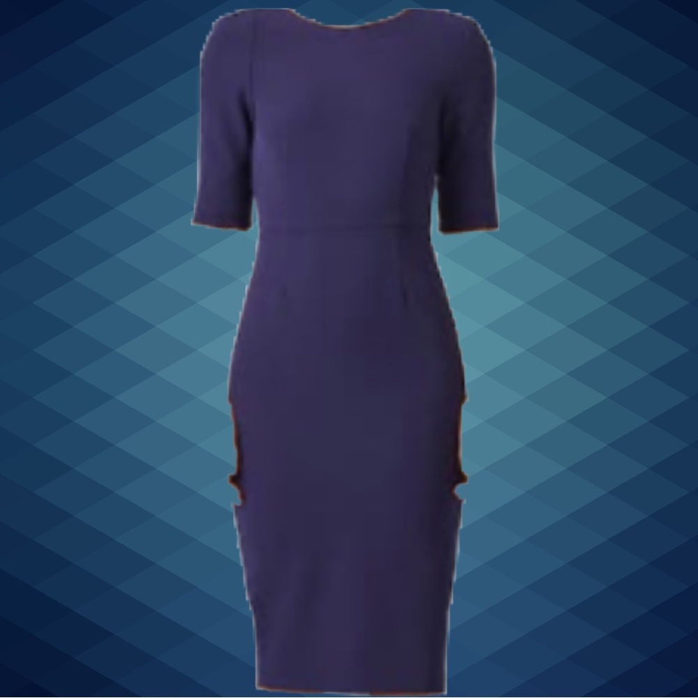 ST by Olcay Gulsin-Trina Deep Blue Dress
